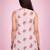 womens pink floral digital print rayon slub sleeveless straight kurta