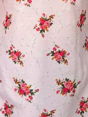 womens pink floral digital print rayon slub sleeveless straight kurta 5