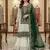 green & ivory embroidered designer suit