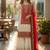 red & ivory embroidered designer suit