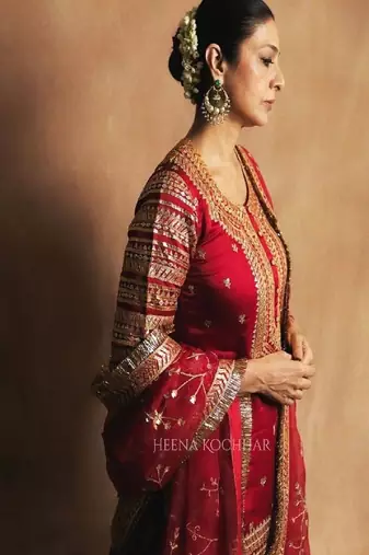 Red bridal lehenga set