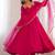 pink anarkali ethnic dress