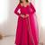 pink anarkali ethnic dress