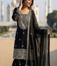 black designer ethnic suit