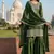 green festive sharara suit