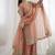 peach pink festive sharara suit