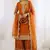 orange festive sharara suit