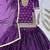 royal purple designer sharara suit