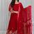 red traditional lehenga set