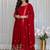 red traditional lehenga set