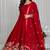 red traditional lehenga set