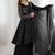 black anarkali style suit