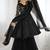 black anarkali style suit