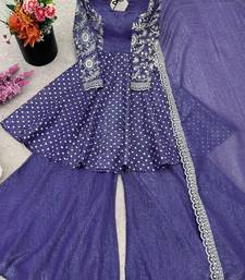 lavender purple sharara set