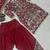 maroon embroidered patiala set