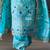 blue designer patiala suit