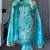 blue designer patiala suit