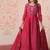 crimson designer anarkali gown