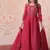 crimson designer anarkali gown