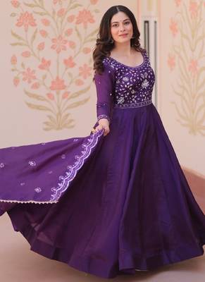 purple festive gown set 1