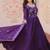 purple festive gown set