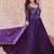 purple festive gown set