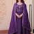 purple festive gown set