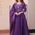 purple festive gown set