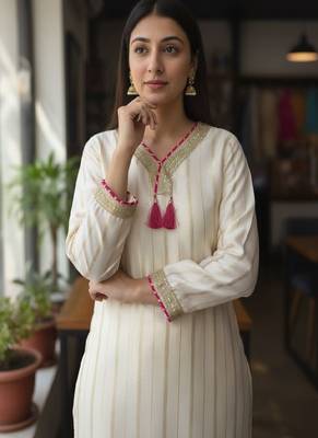 ivory white festive suit set 3