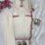 ivory white festive suit set