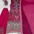 pink multicolor printed kurta set
