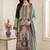 mint green multicolor printed kurta set