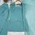 Pastel aqua straight kurta set for women