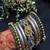 Dual tone antique silver kada bangle set: rajasthani tribal wrist jewelry
