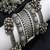Oxidized silver bangle bracelet set for women|vintage tribal boho jewelry|ghungroo ethnic