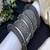 Indian tribal kada stack of 5 pc oxidized silver openable statement bangle bracelet