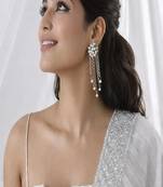 Oxidized silver ghungroo earrings, boho tribal statement dangle jewelry