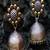 German oxidized silver gold dual tone jhumka earrings – large tribal dome drop earrings