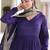 Admirable Purple Sequins Silk Festive Wear Anarkali Gown With Dupatta