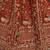 Beautiful Rust Orange Sequins Silk Bridal Lehenga Choli With Double Dupatta