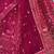 Classy Pink Thread Work Silk Bridal Lehenga Choli With Double Dupatta