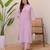 Levendar designer rayon kurta with pant set for women | comfortable daily wear