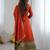 Orange women elegant blooming vichitra gown with jacquard lace border dupatta | party wear ethnic gown |
