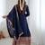 Navy blue women elegant blooming vichitra gown with jacquard lace border dupatta | party wear ethnic gown |