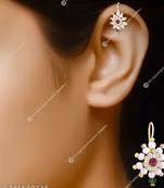 Indian bollywood gold plated bugadi earrings for women and girls jewelry set