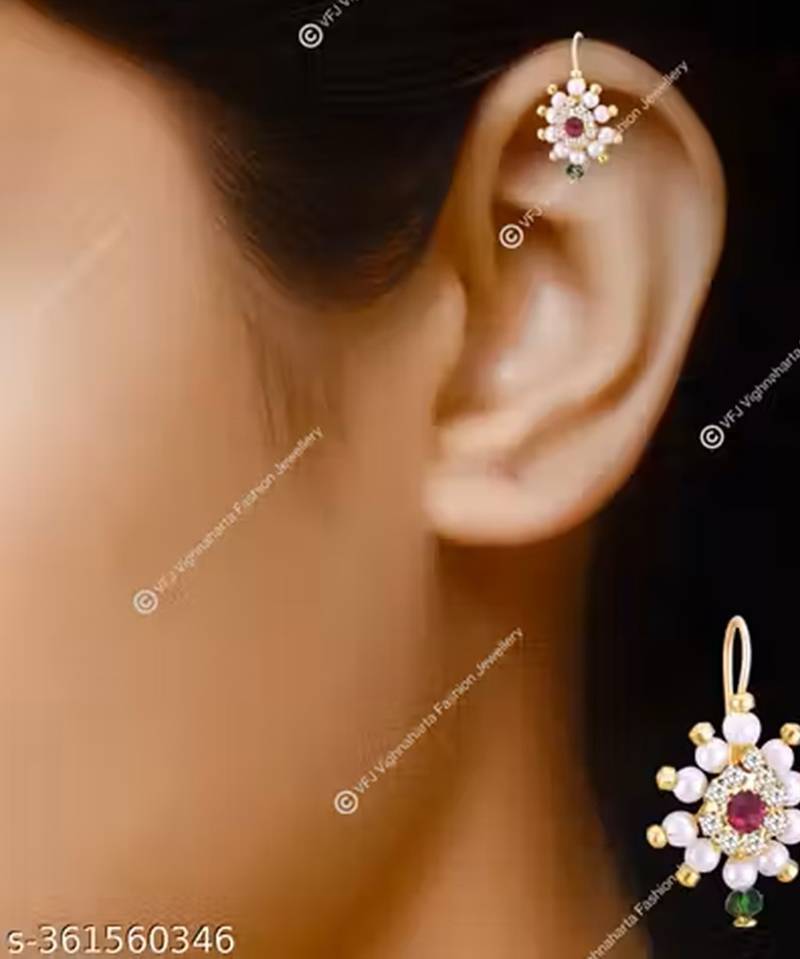 Indian bollywood gold plated bugadi earrings for women and girls jewelry set