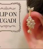 Indian bollywood gold plated bugadi earrings for women and girls jewelry set