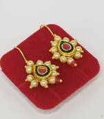 Indian bollywood gold plated bugadi earrings for women and girls jewelry set