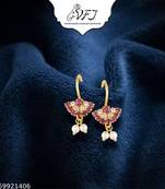 Indian bollywood gold plated bugadi earrings for women and girls jewelry set