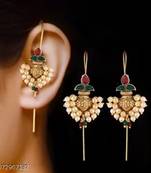 Indian bollywood gold plated bugadi earrings for women and girls jewelry set